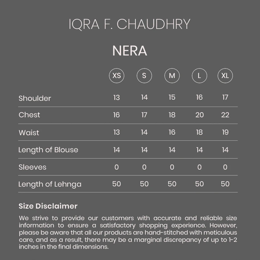 Nera size chart