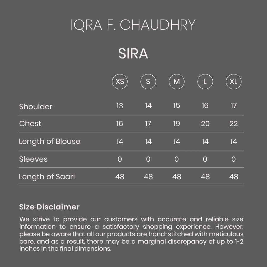 Sira size chart